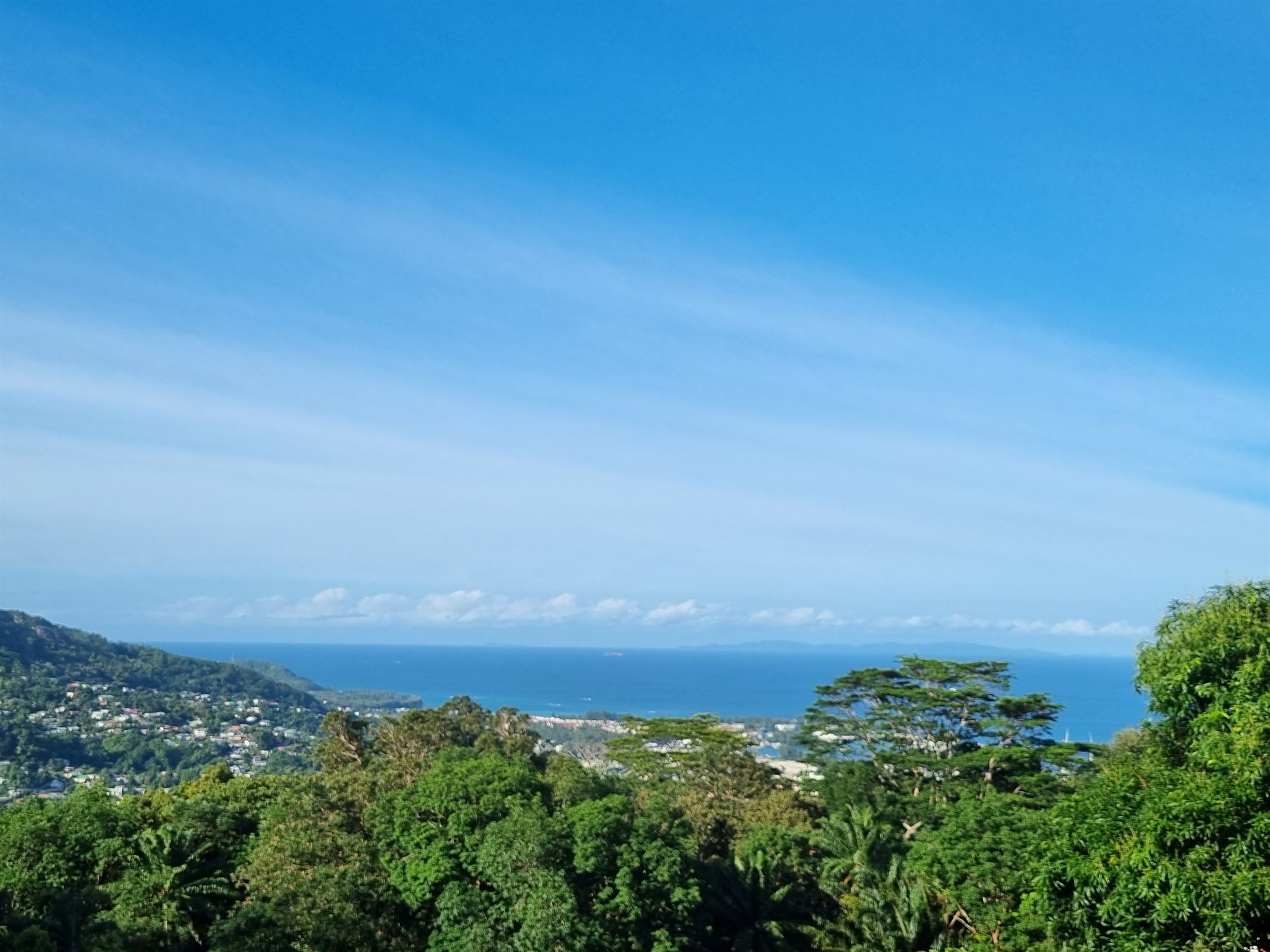Hillside view over Victoria and the ocean